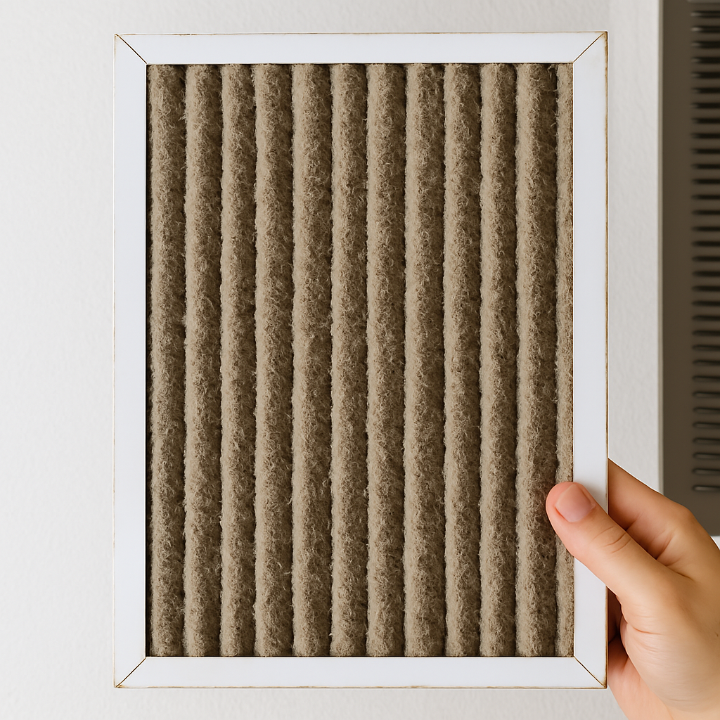 Clogged AC filter from Killeen home